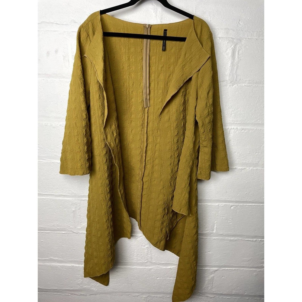 I C Collection by Connie K Womens Art to Wear Jacket Size XL Asymmetric Cardigan